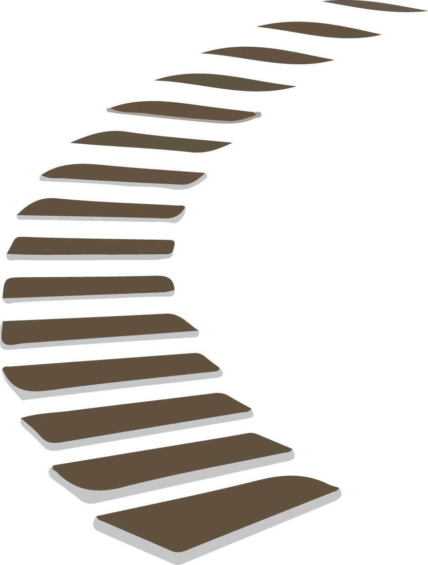 Escalier design et moderne en bois, métal et inox